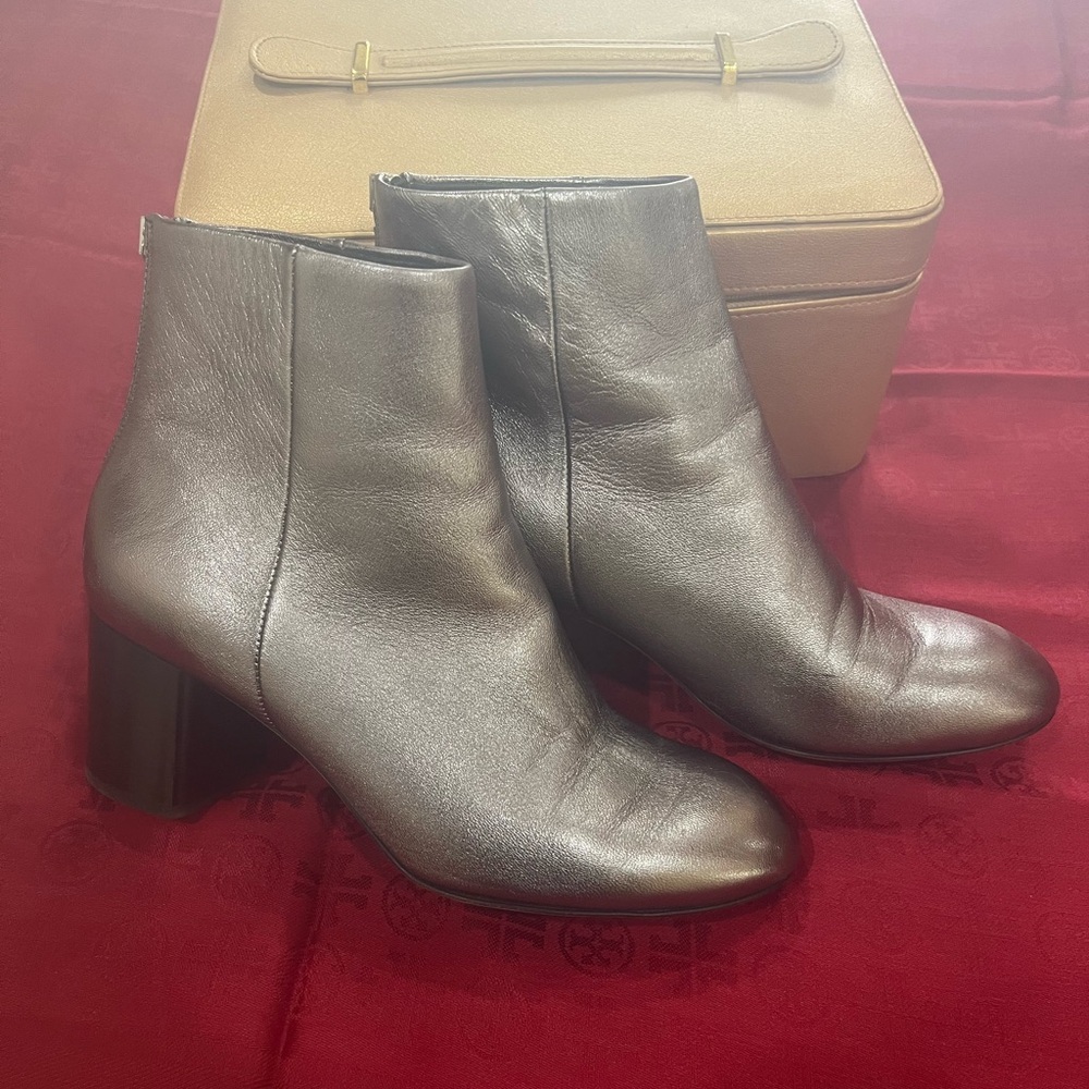 Rag and Bone Silver Ankle Boots